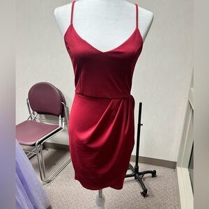 formal red dress